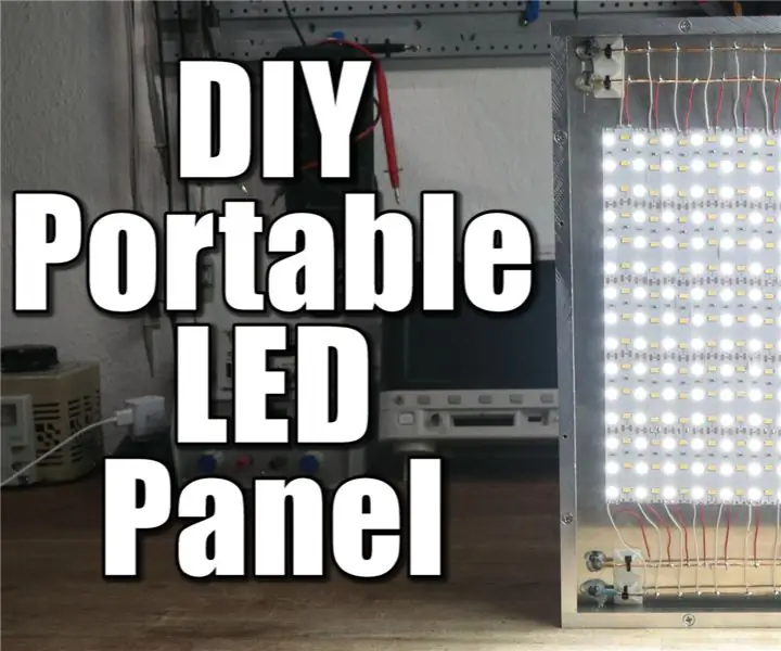 DIY hordozható LED panel: 6 lépés (képekkel)