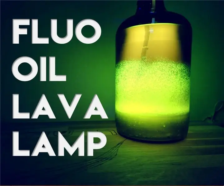 Làmpada de lava fluorescent amb oli: 6 passos