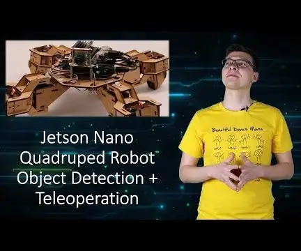 Samouczek wykrywania obiektów robota czworonożnego Jetson Nano: 4 kroki