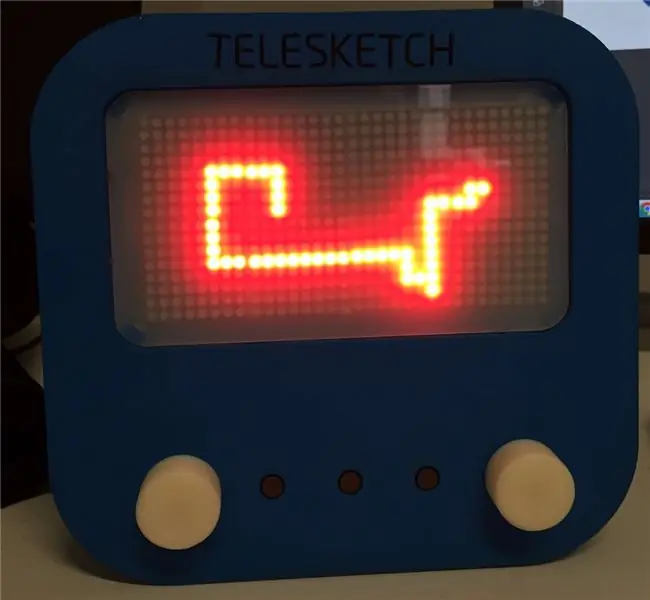 Arduino Telesketch With Led Matrix