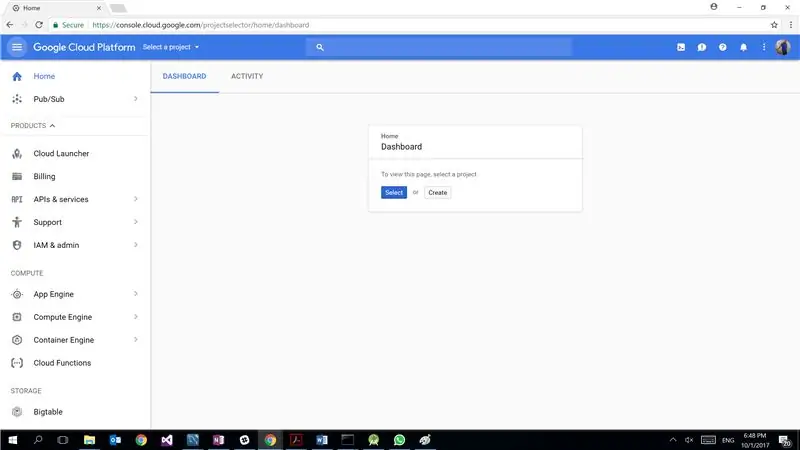 Google Cloud - Registro