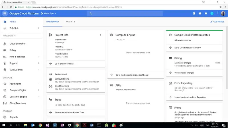 Google Cloud - Registrering