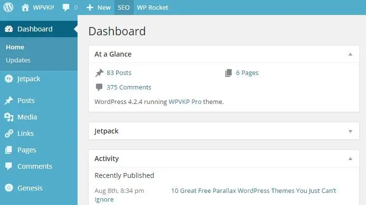 ขั้นตอนที่ 1: เข้าสู่ระบบแผงควบคุม WordPress ของคุณ