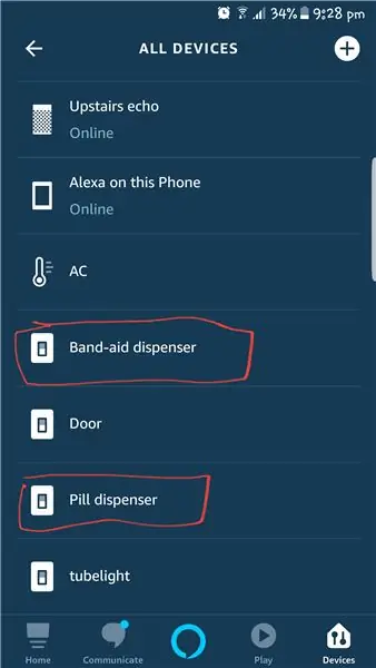 Configurarea dispozitivului în aplicația Alexa