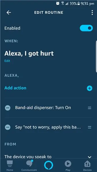 Định cấu hình thiết bị trong ứng dụng Alexa