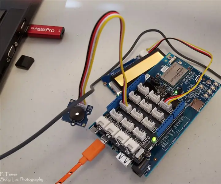 Intel Edison Weather Advisory Sketch: 6 na Hakbang