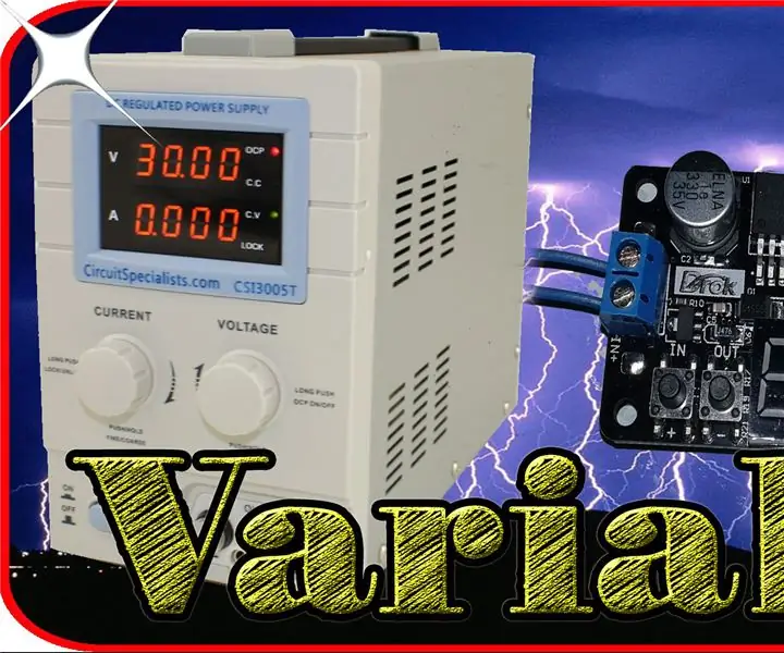 Diy Variable Lab Power Supply: 3 Steps