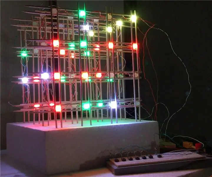 3D4x igra: 3D 4x4x4 Tic-Tac-Toe: 5 koraka (sa slikama)