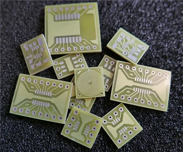 PCB -etsaus (prototyyppityö): 13 vaihetta (kuvilla)