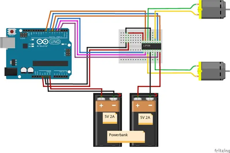 Montagem da eletrônica: driver do motor e I2C