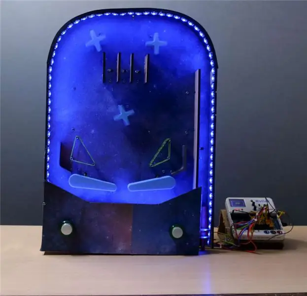 Makinë Pinball Tabletop Duke përdorur Plaformën e Embedded të bazuar në Evive- Arduino