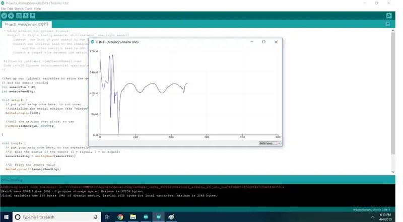 Visualització de dades: Arduino IDE