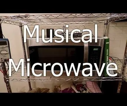 Microwave Musikal (Proyek Arduino): 6 Langkah (dengan Gambar)