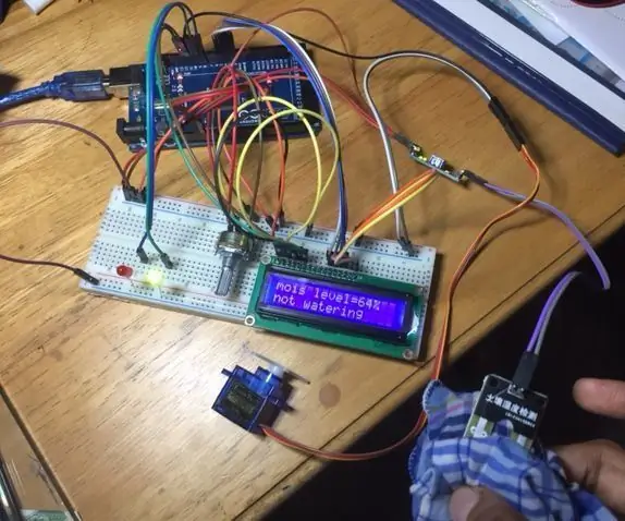 Projek Penyiraman Tanaman Bunga Automatik-arduino: 8 Langkah (dengan Gambar)