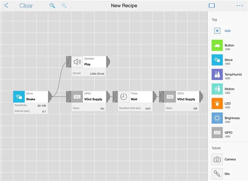 Erstellen Sie das Rezept in der MESH-App