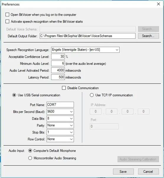 Configuració de BitVoicer