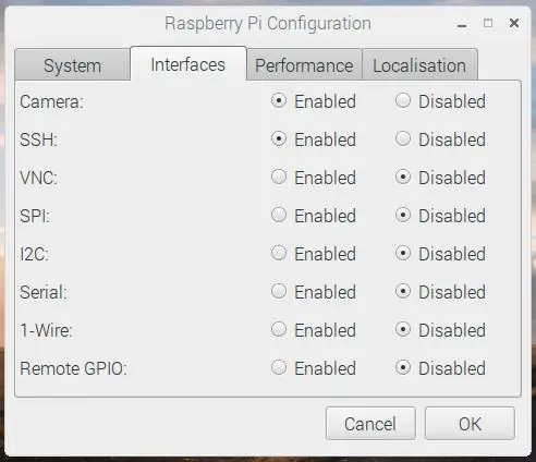 Assicurati che il software della fotocamera sia abilitato