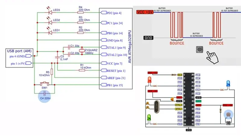 Eliminación de rebotes del interruptor de hardware