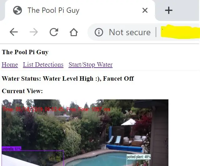 Pool Pi Guy - tehisintellektiga juhitav häiresüsteem ja basseini jälgimine Raspberry Pi abil: 12 sammu (piltidega)