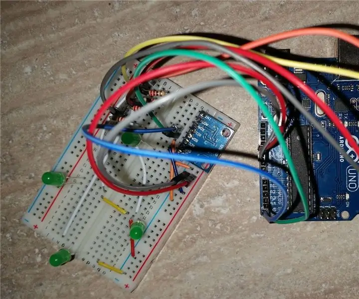 Arduino ilə Gyroscope Led Control: 5 Addım