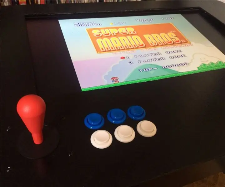 RasPi Arcade-koffietafel met twee spelers: 7 stappe (met foto's)