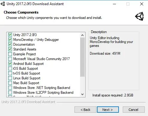 Installer Unity 3D