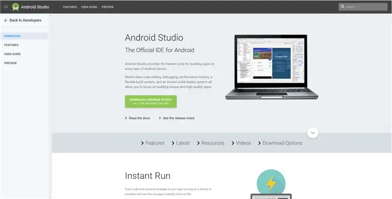 Pridobitev SDK -ja za Android