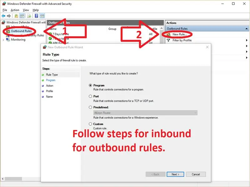 OutBound Rules