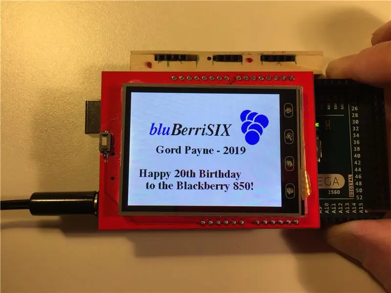 BluBerriSix - výukový program TFT TouchScreen / Arduino