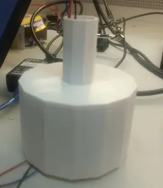 3D Druk die basis van die lamp af