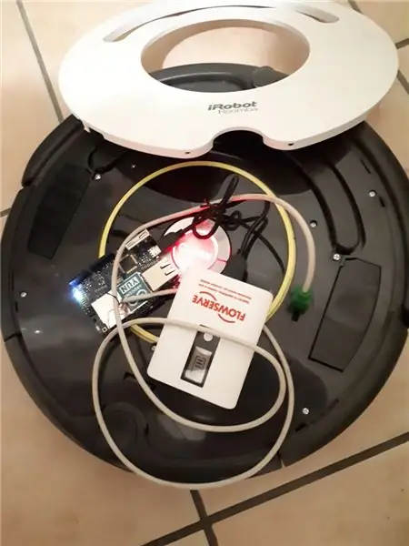 ROOMBA מונע על ידי ARDUINO YUN באמצעות אפליקציית Wifi באמצעות STEFANO DALL'OLIO