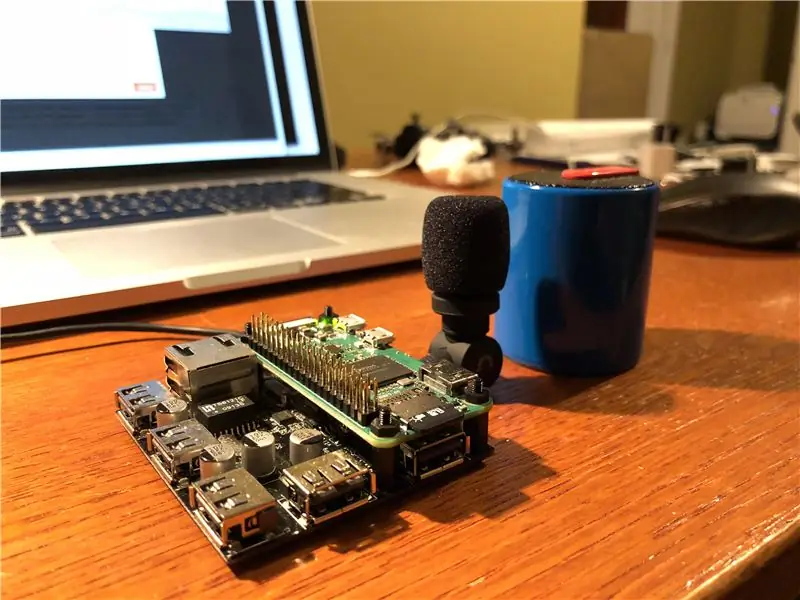 Nyumba ya Google ya Google na Spika ya Bluetooth kwenye Raspberry Pi Zero Docking Hub