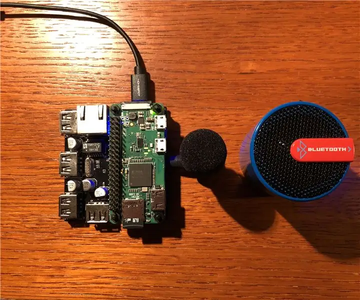 Google Home DIY Dengan Speaker Bluetooth di Raspberry Pi Zero Docking Hub: 7 Langkah (dengan Gambar)