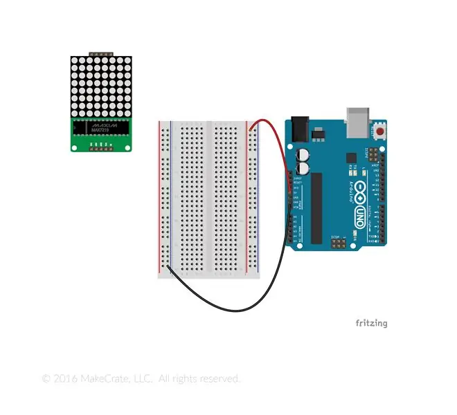 Bereiten Sie die LED-Matrix vor