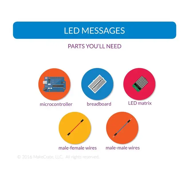 پیام های LED با آردوینو