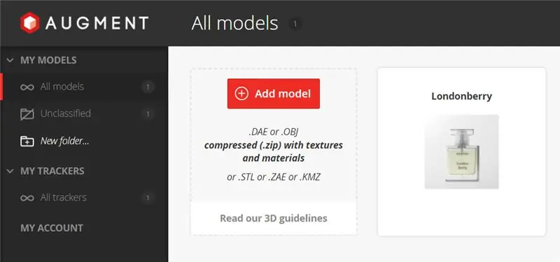 Crear contenido aumentado: modelo 3D