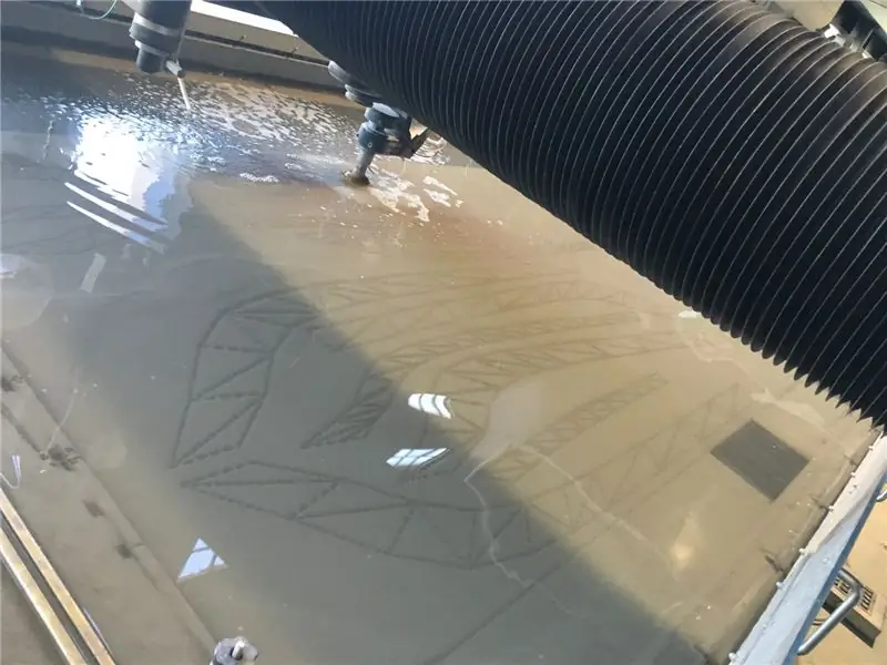 Prototyping: Udfoldning (3d til 2d), Omax Waterjet Cutting V2