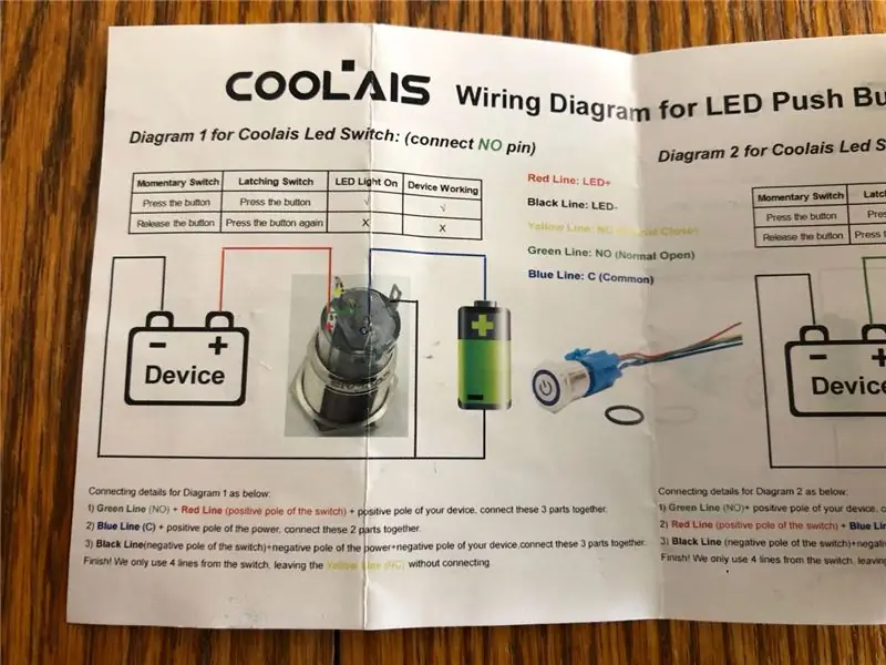 Paglipat ng Wire Battery at Protective Diode