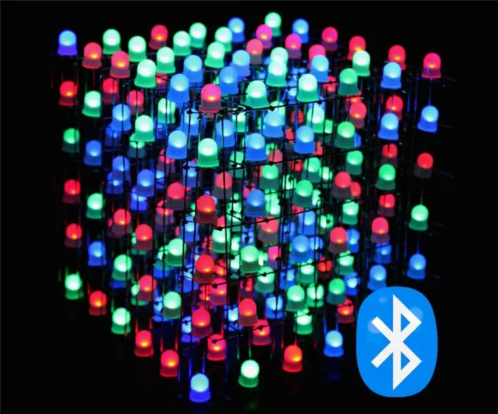 RGB LED Cube Bluetooth հավելվածով + Շարժապատկերներ Ստեղծող ՝ 14 քայլ (նկարներով)