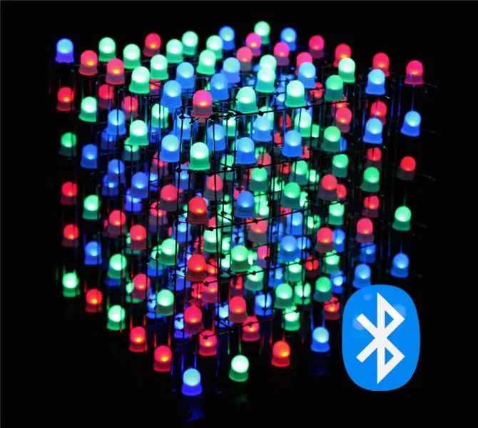 RGB LED კუბი Bluetooth აპლიკაციით + AnimationCreator