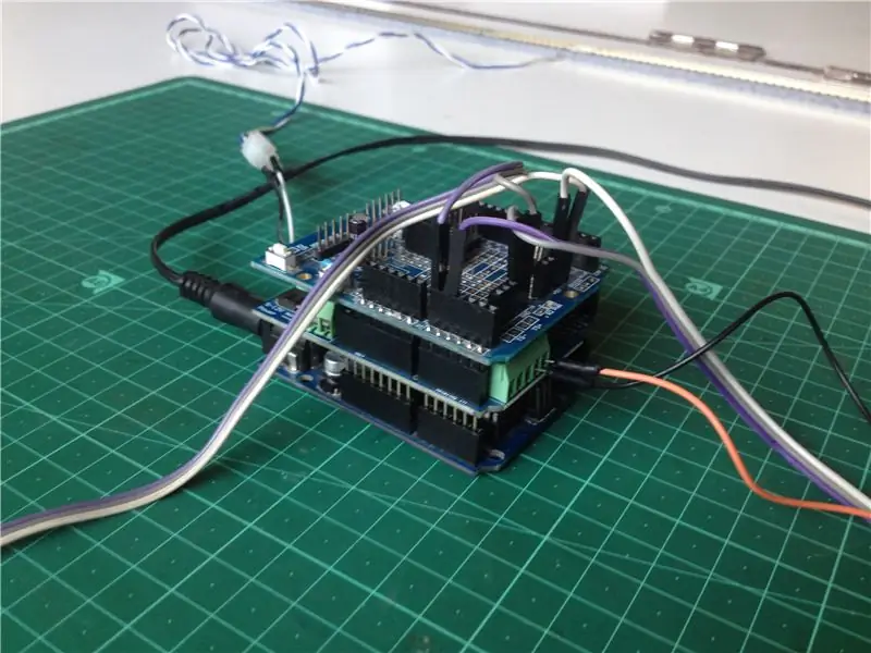 Connectez les pistes « détectées » à la carte Arduino