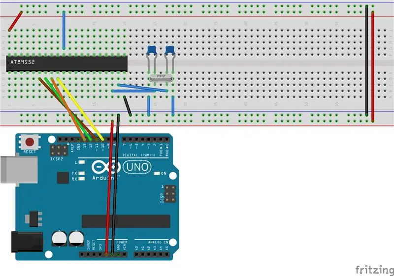 AT89S52 -ni Arduino -ya bağlayın