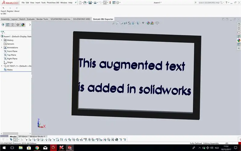 Vytvárajte modely v SolidWorks, ktoré sa budú zobrazovať v okolí