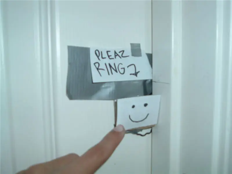 Galing ng Homemade Door Bell: 8 Mga Hakbang