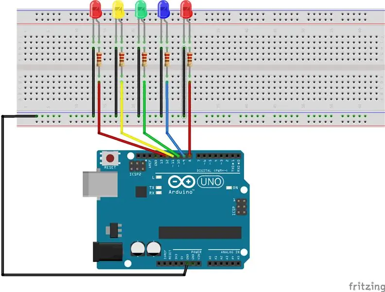 Conecte los LED