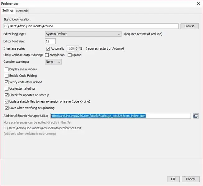 Bảng Arduino Actualizar