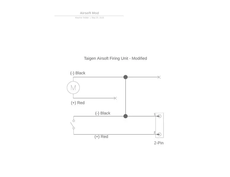 Modifiy Taigen Airsoft Firing Unit for Raspberry Pi