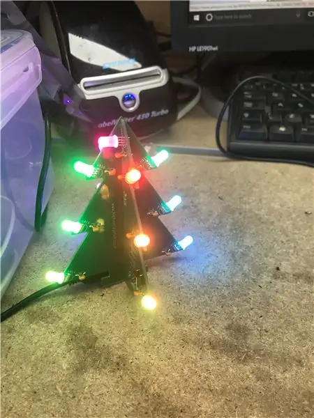 Pohon Natal LED RGB Bertenaga USB