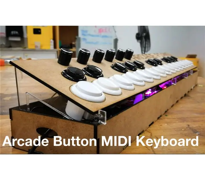 Arcade Button MIDI klávesnica: 7 krokov (s obrázkami)