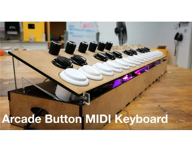 Clavier MIDI à boutons d'arcade